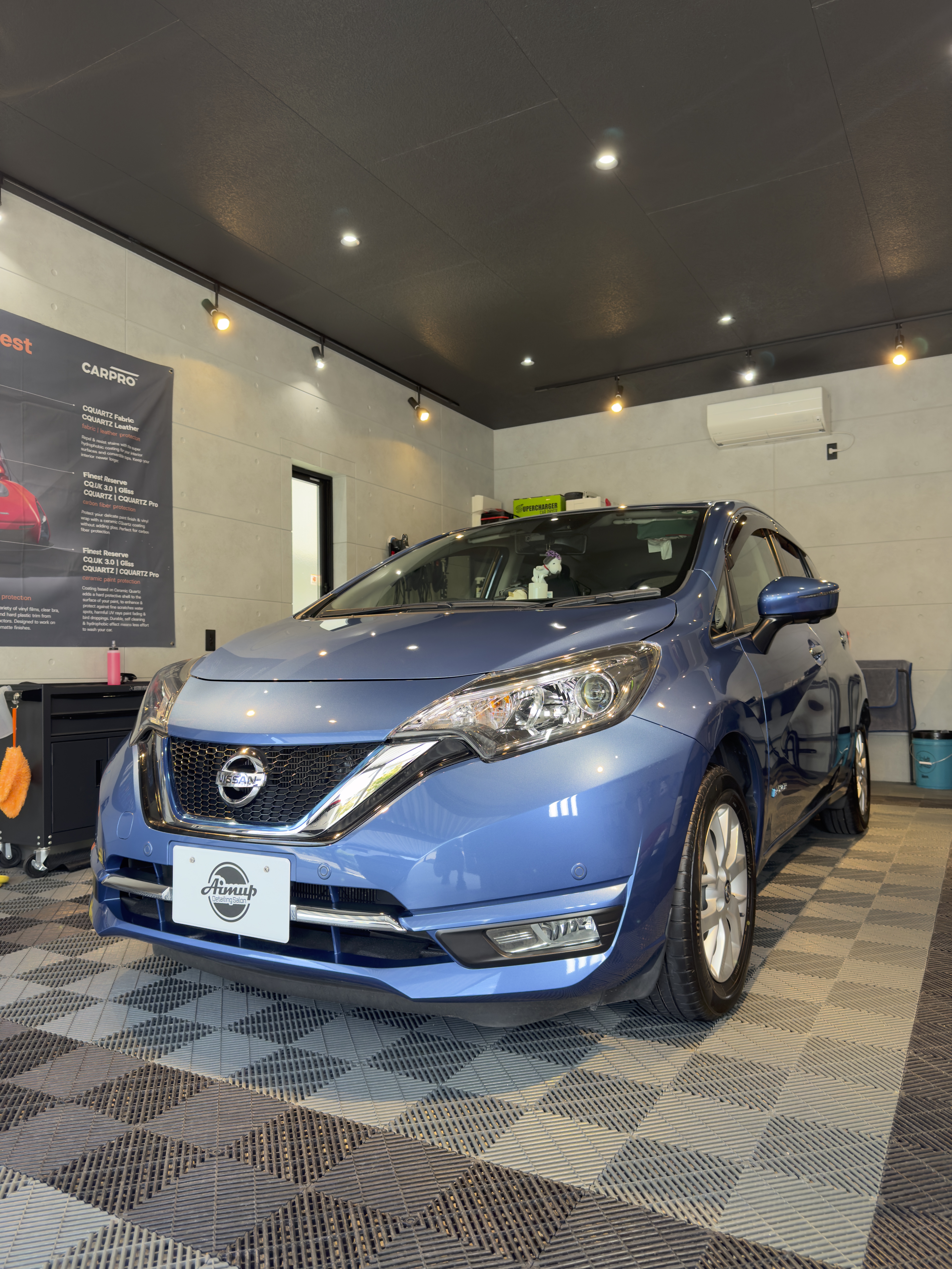 日産ノートのガラスコーティング